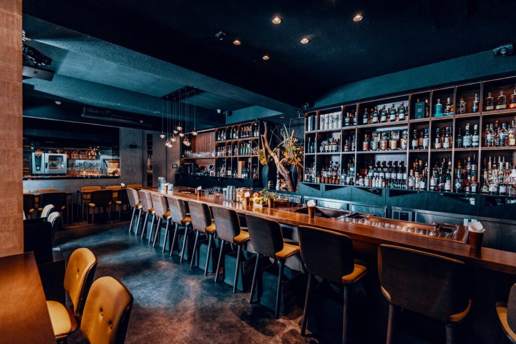inside view of bar interior