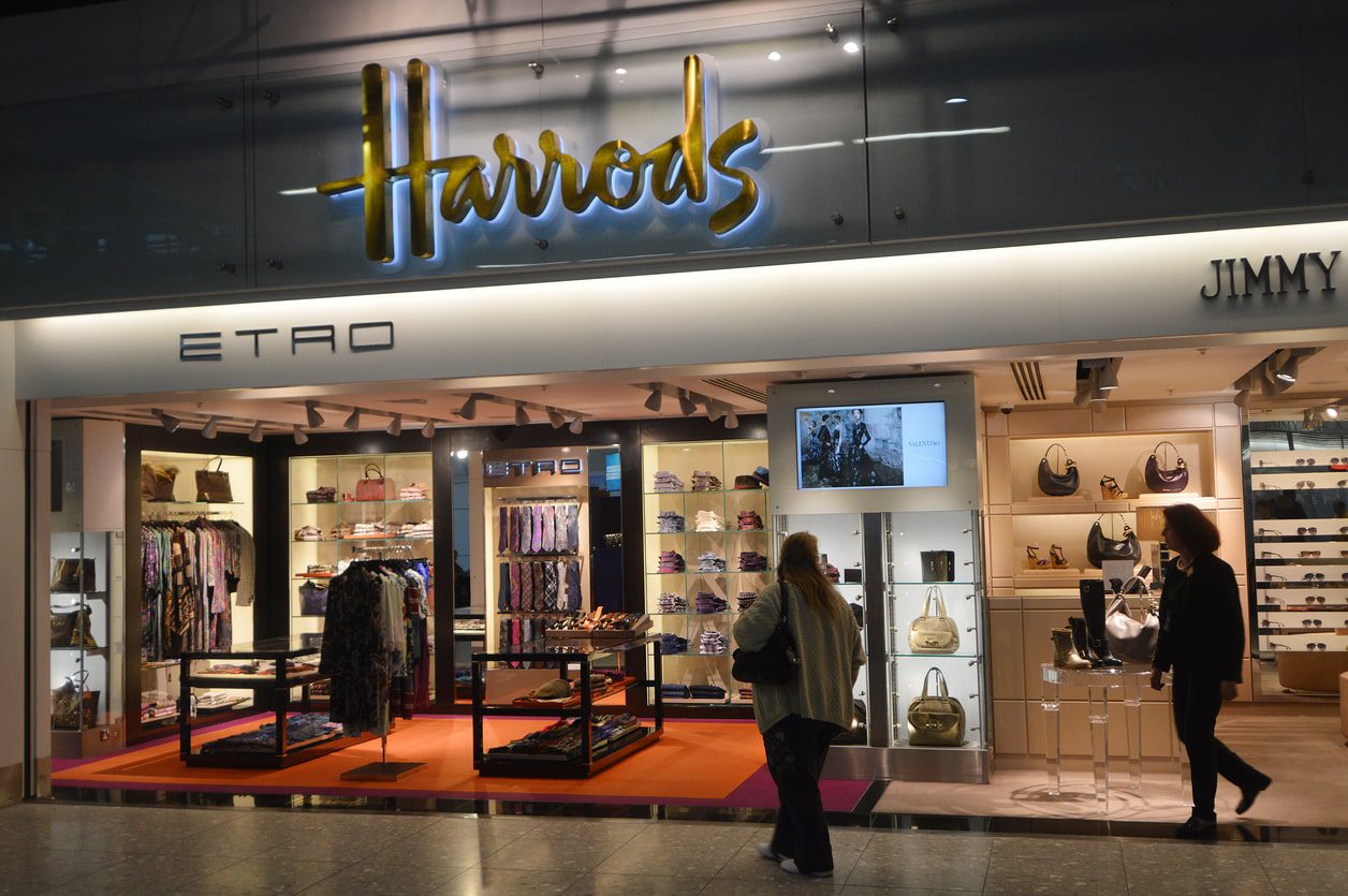 selection of shops inside heathrow airport